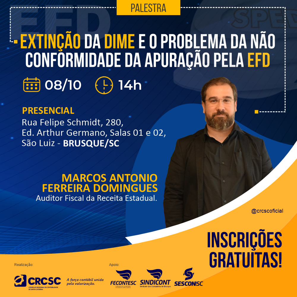 itajai-e-brusque-recebem-palestra-sobre-a-extincao-da-dime-e-o-problema-da-nao-conformidade-da-apuracao-pela-efd